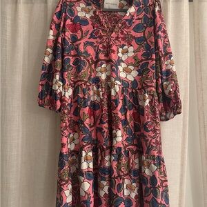 Smith. & Quinn - Floral Long Sleeve Dress - Pink and Blue - only worn once!!!